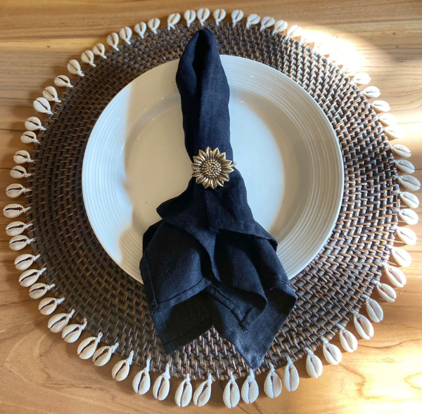 Napkin ring sunflower